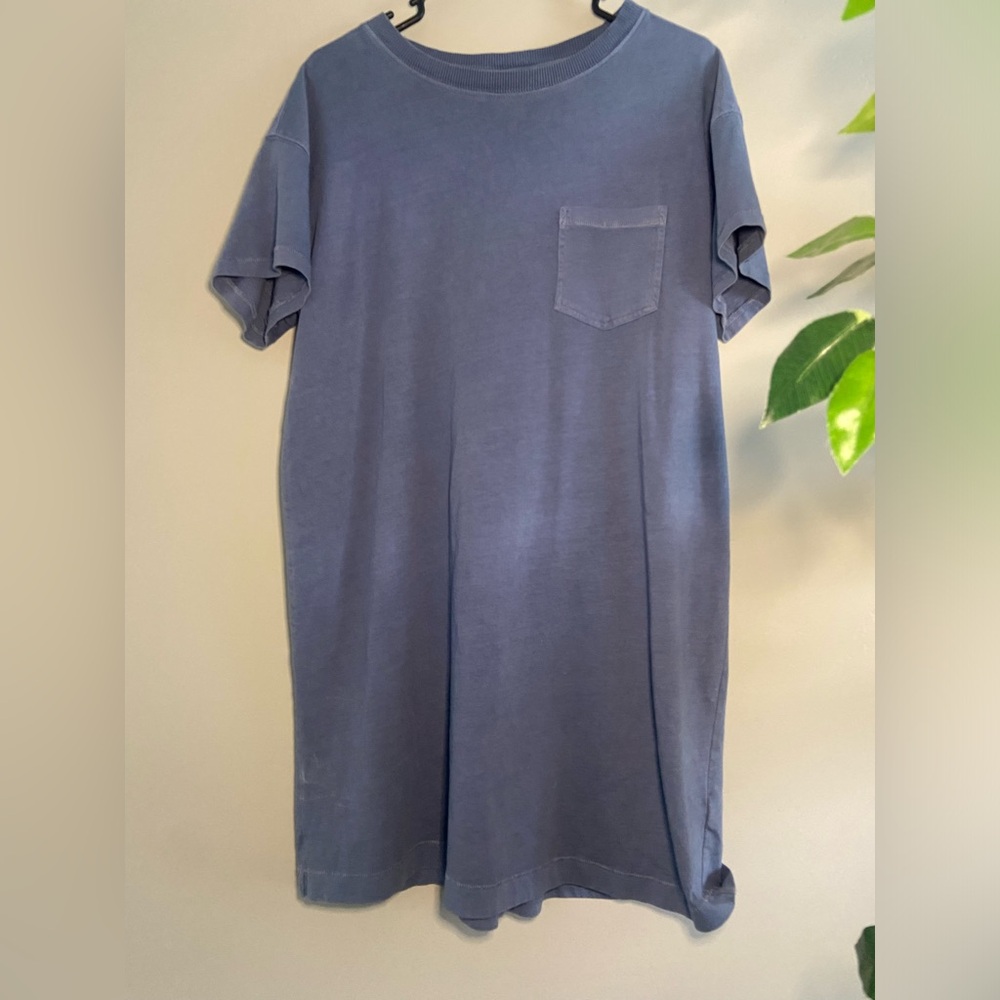 Blue tshirt dress